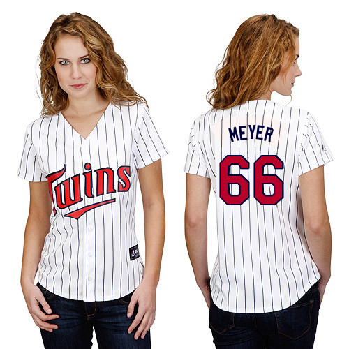 Alex Meyer #66 mlb Jersey-Minnesota Twins Women's Authentic Home White Baseball Jersey